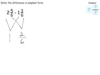 Subtracting simple mixed numbers practice problems
