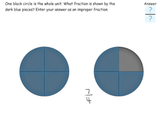 Modeling mixed and improper fractions practice problems