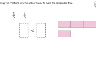 3.NF.3d practice problems ordering fractions