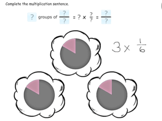Multiplication of fractions using models practice problems